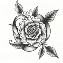 wedding ring around finger minimalist tattoo tattoo design idea