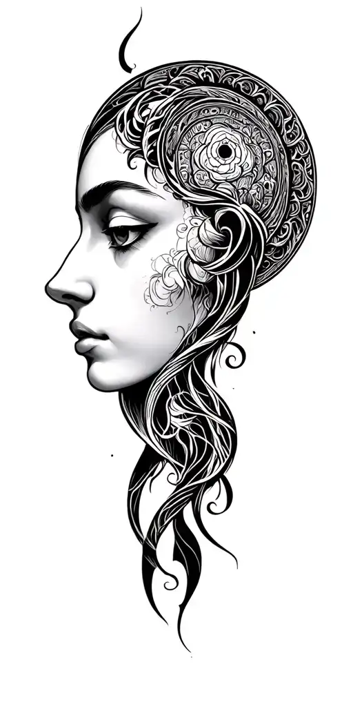 gemini symbol tattoo design idea