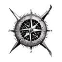 Nautical Compass tattoo design idea