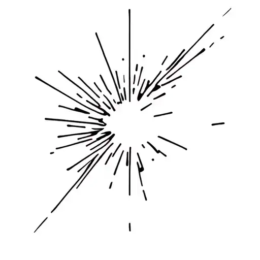 welding sparks flying tattoo design idea