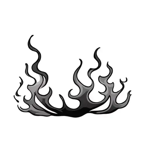 Filler Flames tattoo design idea