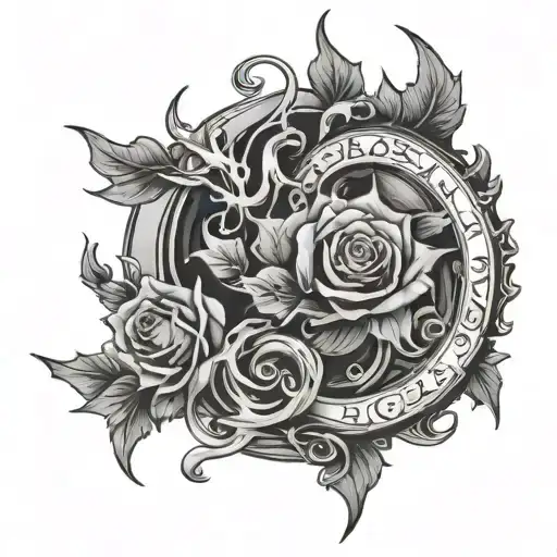 Dark Fantasy tattoo design idea