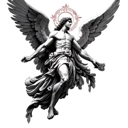 st michael the archangel tattoo design idea