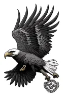 eagle scout patch tattoo design idea