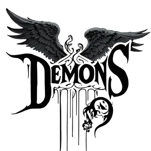 "Demons" Angels tattoo design idea