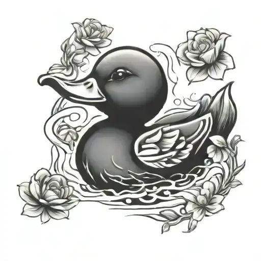 Rubber Duck tattoo design idea