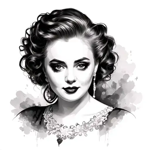 Adele tattoo design idea