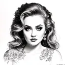 Adele tattoo design idea