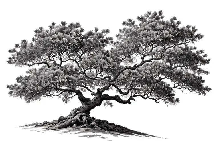 Acacia Tree tattoo design idea