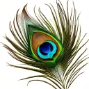 Peacock feather tattoo design idea