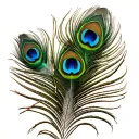 Peacock feather tattoo design idea