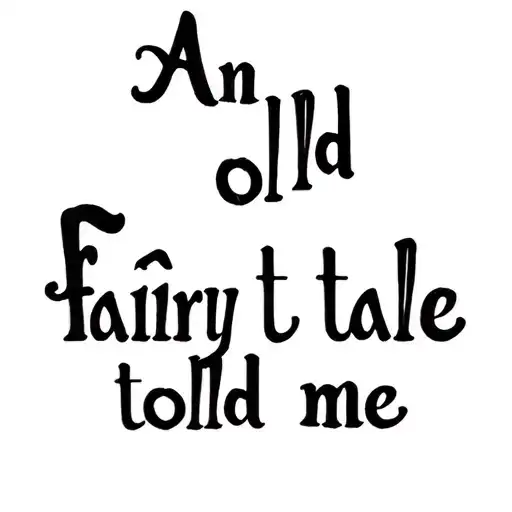 "An old fairy tale told me" A fairy tale book with the cover shown from above  tattoo design idea