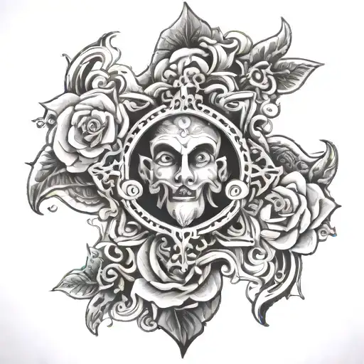 bless monte tattoo design idea
