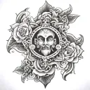 bless monte tattoo design idea