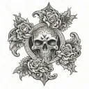 bless monte tattoo design idea