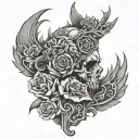 bless monte tattoo design idea