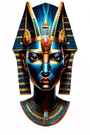 Anubis With Technology With osiris, Inka Symbolism and All Seing Eye tattoo design idea