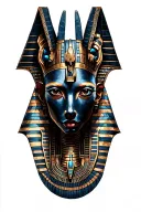 Anubis With Technology With osiris, Inka Symbolism and All Seing Eye tattoo design idea