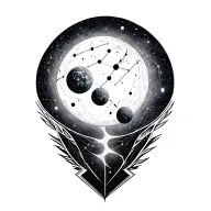 Orion Constellation tattoo design idea