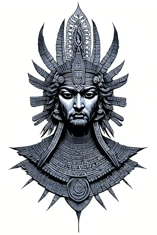 Symbol Enki Annunaki tattoo design idea