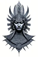 Symbol Enki Annunaki tattoo design idea