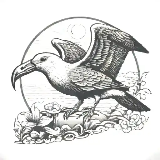 Albatross tattoo design idea