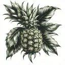 pineapple tattoo design idea