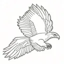 flying andean condor tattoo design idea