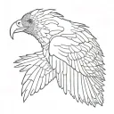 flying andean condor tattoo design idea