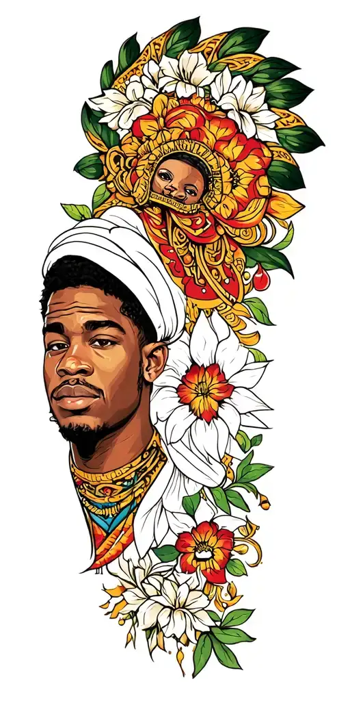 A tattoo that consist of me being a Taurus ,a Nigerian Yoruba , and a Warri delta state boy. It should signify life and  tattoo design idea