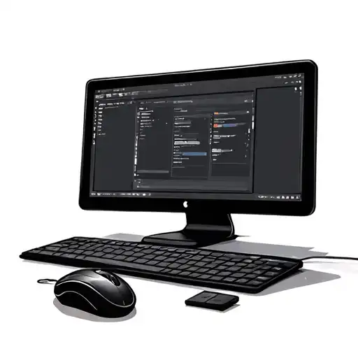 simple computer screen with a mouse tattoo design idea