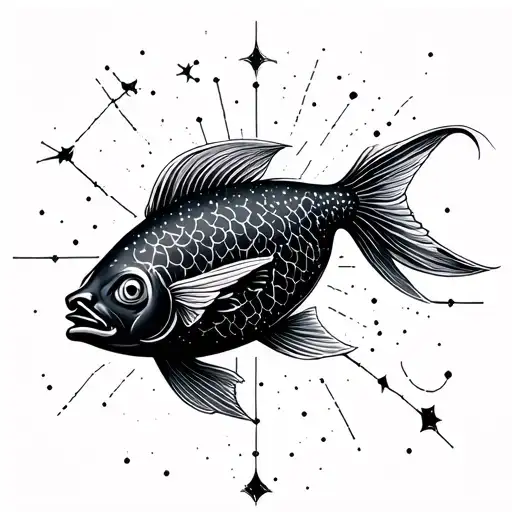 Buenos aires Argentina Pisces constellation tattoo design idea