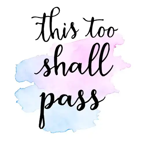 this too shall pass written tattoo design idea
