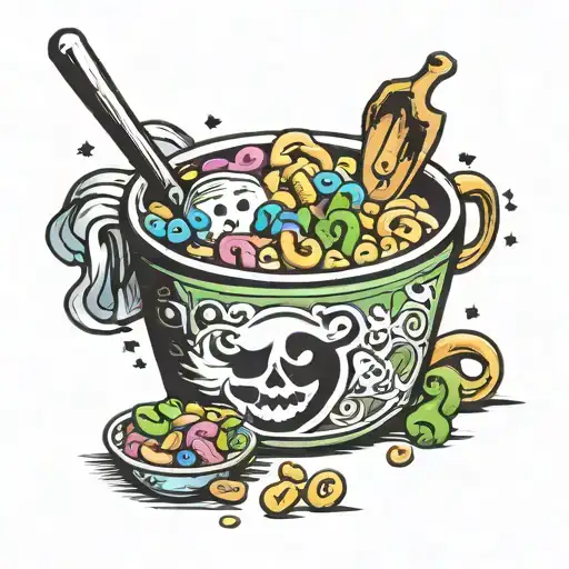 lucky charms cereal tattoo design idea
