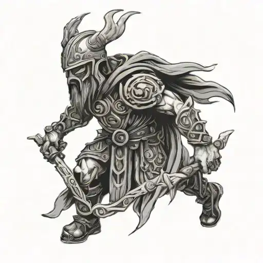 Iron Druid tattoo design idea