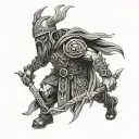 Iron Druid tattoo design idea