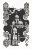 Orthodox Church tattoo design idea