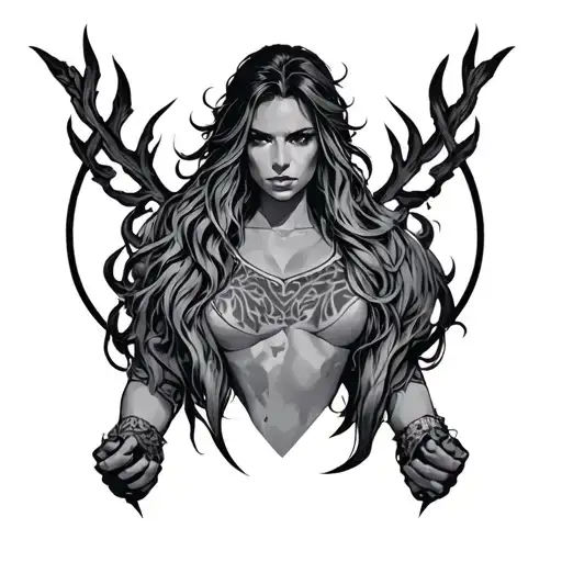 quiet humble leader fierce grit tattoo design idea