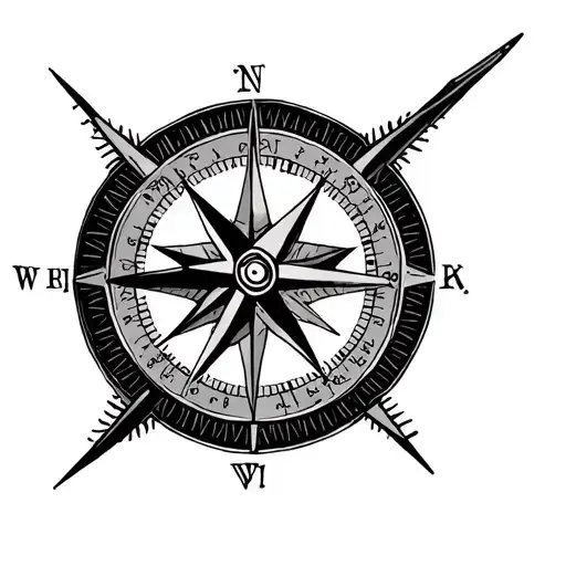 Moral Compass tattoo design idea