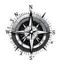Moral Compass tattoo design idea