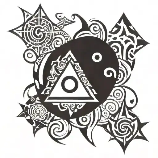 four elements tattoo design idea