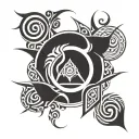 four elements tattoo design idea