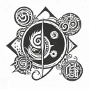 four elements tattoo design idea