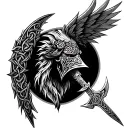 Warrior Celtic tattoo design idea