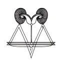 Aries Libra tattoo design idea