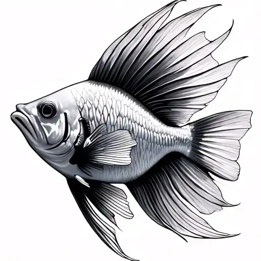 Angelfish tattoo design idea