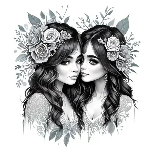 Bestfriend sister matching best friend tattoo design idea