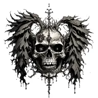 gangster angles incorporating elements like trees tattoo design idea