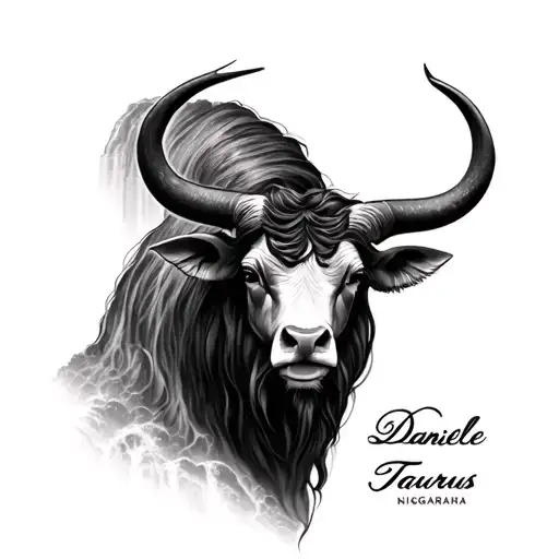 Danielle  Taurus  niagara falls tattoo design idea