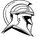 greek mythology inspired tattoo, greek hoplite helmet tattoo tattoo design idea